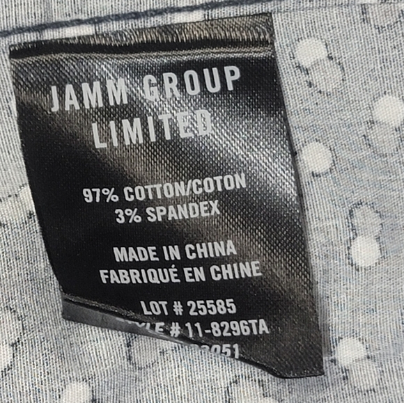 Julian & Mark Men's Large Tall Ryan Geo Dot Print Long Sleeve Button Up Shirt - Picture 13 of 14